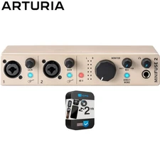 Arturia MiniFuse 2 USB-C Audio Interface Champagne with 26 Month Protection