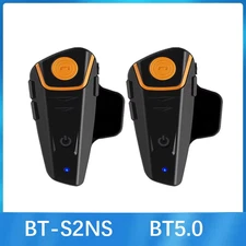 BT-S2NS Motorcycle Helmet BT Headset Intercom Moto Waterproof Multi BT Interphon