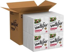 Vanity Fair Everyday Napkins 1080 Count White Paper Napkins 90 Count Pack of 12 