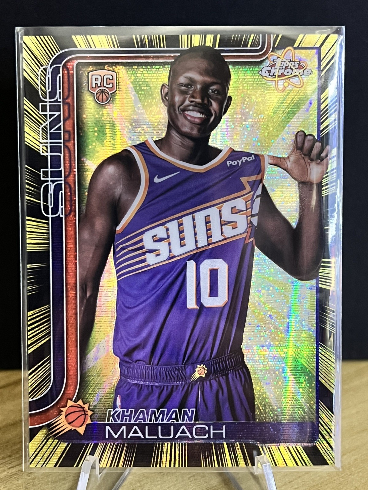 2025-26 Topps Chrome Khaman Maluach Radiating Rookies Case Hit SSP