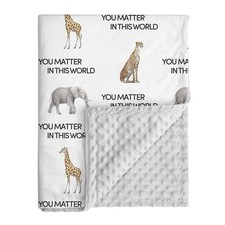 Minky Baby Blanket for Boys, Soft Plush Receiving for Newborns - Leopard 30x4...