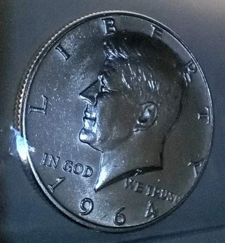 1964 D Kennedy Half Dollar 90% Silver Choice BU Uncirculated First Year Of Issue
