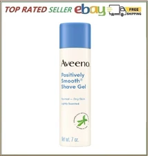 Aveeno Positively Smooth Moisturizing Shaving Cream, Shave Gel with Aloe, 7 Oz