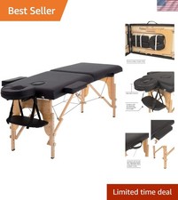 Massage Bed Portable Massage Table 24 Inch Wide Lash Bed Height Adjustable 2 ...