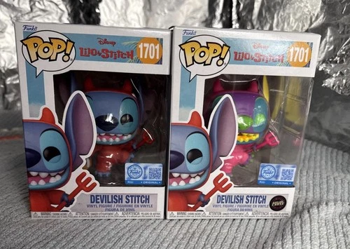Lilo & Stitch Devilish Stitch Funko Pop! Vinyl CHASE & COMMON SET