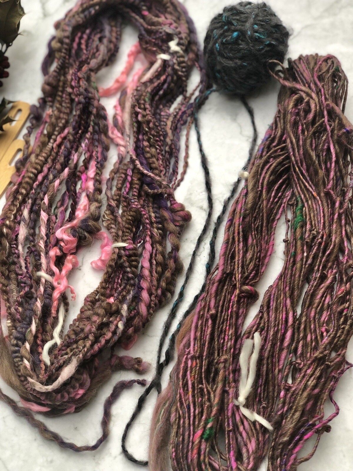 Brushed Kid Rowan Drops Alpaca Silk Yarn Job Lot Bundle Hand Spun Art