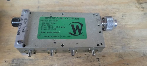 Werlatone Directional Coupler MODEL C7030-SP USED LOOK AT PICTURES FOR SPEC'S