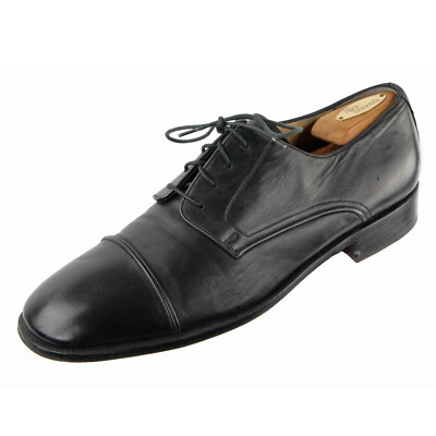 Principe d\' ITALIA Black Pebbled Leather Brogue Oxfords - Made in Italy - Size 3 PRINCIPE Dress Shoes Oxfords Captoe Sz. 11 D Black Leather  main image 3