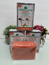 3X Nature Organi "CARROT" Skin Lightening Moisturizer Body Soap Bar 12.35 oz New