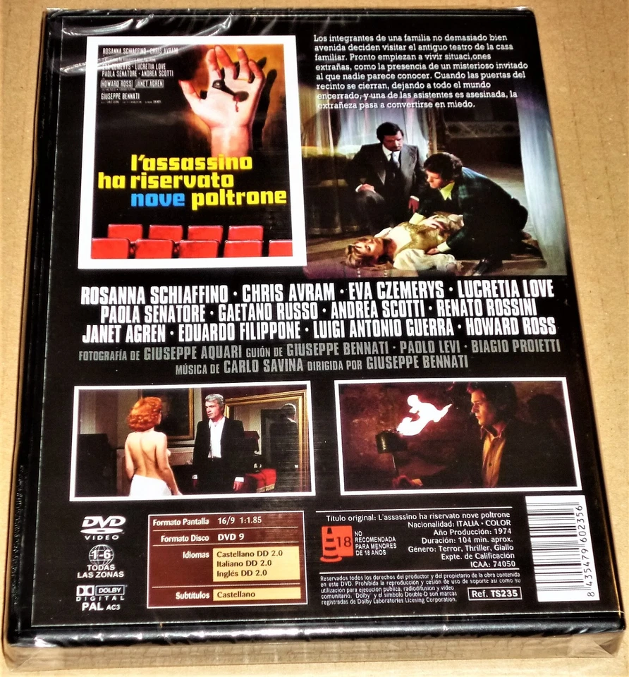 EL ASESINO HA RESERVADO 9 BUTACAS / The Killer Reserved Nine Seats / L'ASSASSINO - Imagen 2 de 4