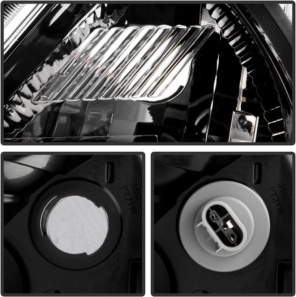 Faros delanteros negros izquierda+derecha para Nissan Versa 2012-2014 sedán de 4 puertas Foto 4 de 4