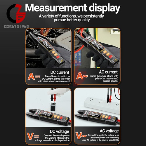 ANENG PN130 Digital Multimeter Tester AC DC Volt Ohm Amp Clamp Meter Auto Range - Picture 22 of 26