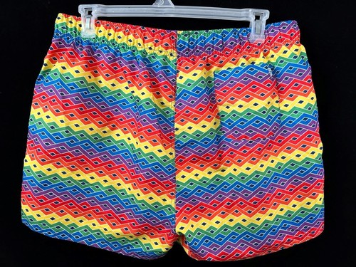 Evolve swim trunks Size 2XL mesh lined 3 pockets elastic waist multicolor - Picture 2 of 3