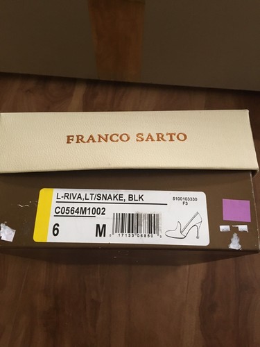 Franco Sarto Riva Pumps schwarz Schlange und Wildleder Größe 6m neu mit Karton - Bild 12 von 12