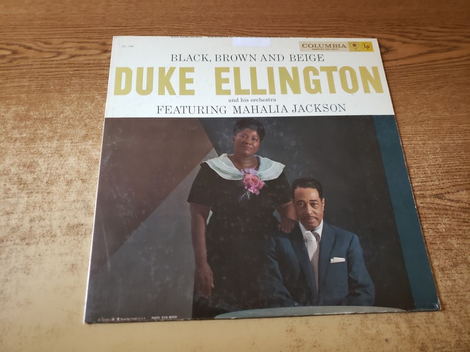 AUTOGRAPHED 1958 NR. MINT UNOPENED LP DUKE ELLINGTON Black, Brown
