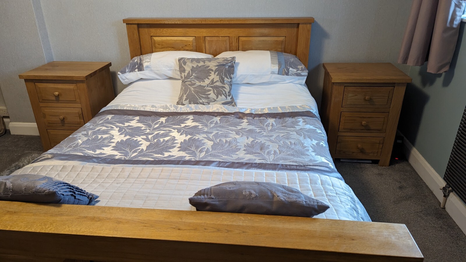 Solid Oak Bedside Tables Good Used Condition eBay