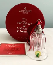 Waterford Crystal 12 Days of Christmas 9 Ladies Dancing Bell Ornament Mint IOB