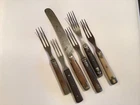 Vintage Civil War Era 5 Forks, 1 Knife