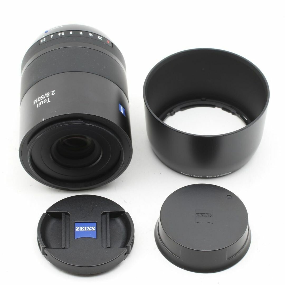 超激安特価ZEISS Touit50mmF2.8 Macro超美品早い者勝ち Carl Zeiss Touit F2.8/50mm X-mount Macro lens From Japan