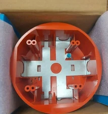 SBBCRL By System Sensor, Celling Speaker Surface Mount Back Box in Red 