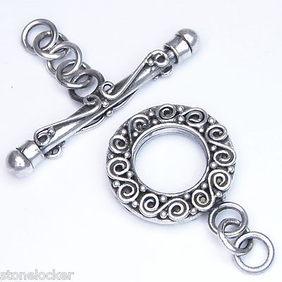TG31 Toggle 37mm SILBER 925 Verschluss f. Kette u. Armband silver clasp 37mm