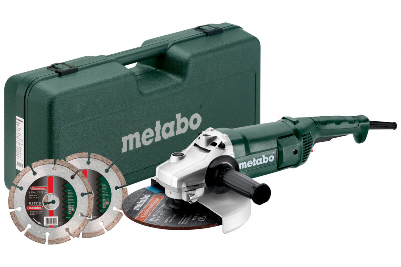 Meuleuse d'angle à forte puissance Metabo WEP 2200-230 avec disques de 230mm
