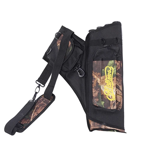 4 Tubes Archery Arrow Quiver Waist Hip Bag Belt Back Bow Hunting Pouch Holder - Picture 4 of 17
