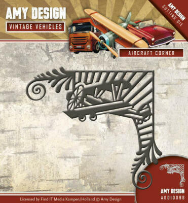 Flugzeugecke - Amy Design - Oldtimer Fahrzeuge - Find It Trading Stanzschablonen