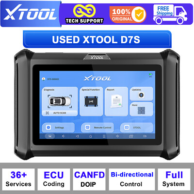 USED XTOOL D7S Car Scanner Diagnostic Bidirectional All System Code Readers Tool