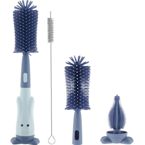 3Pcs Baby Bottle Brush Set Lone Handle Silicone Bottle and Teat Cleaning qrNvB - Picture 14 of 14