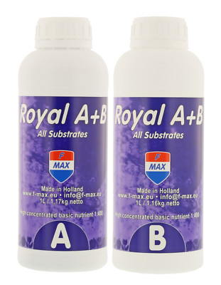 F-Max Premium Fertilizers Royal A+B 1 Liter Basisdünger für Wuchs und Blüte NPK