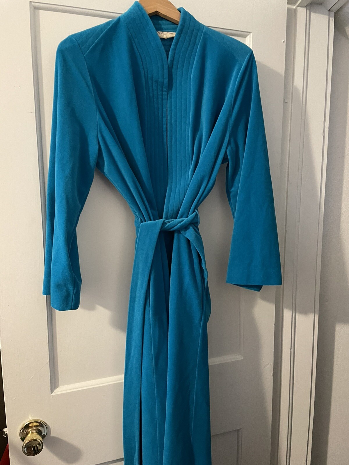vanity fair bathrobe tie turquoise large Gem