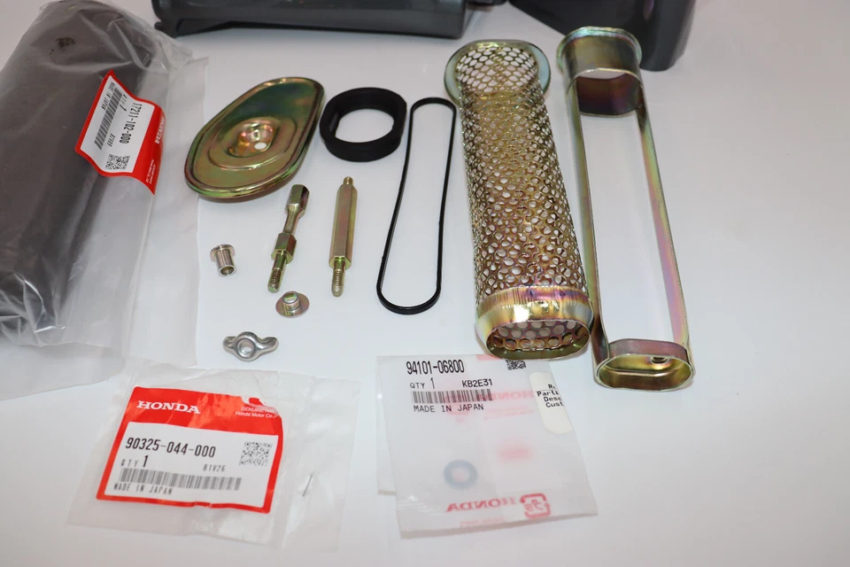 Caja filtro aire Honda CT90 gris oscuro Trail90 1970-1974 con herrajes Foto 4 de 4