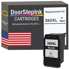 DoorStepInk Compatible Ink Cartridge For Canon PG-260XL Black-USA