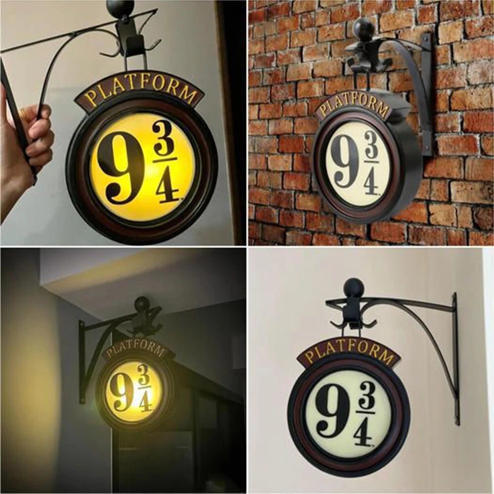 3D Harry Potter Night Light Hogwarts Platform Wall Lamp