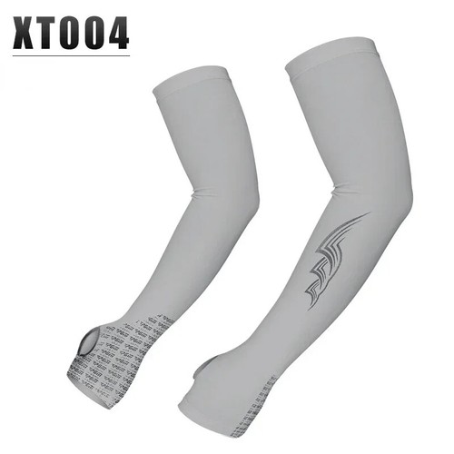 1 Pair Anti-Slip Ice Silk Arm Sleeves - Breathable Sunscreen for Outdoor Sports - Picture 12 of 14