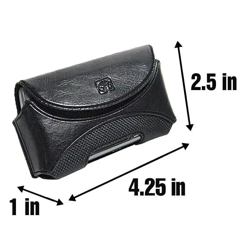 Venta al por mayor Lote de 100 Guantes de Cuerpo Universal Estuche de Cuero Negro con Clip para Cinturón Foto 2 de 4