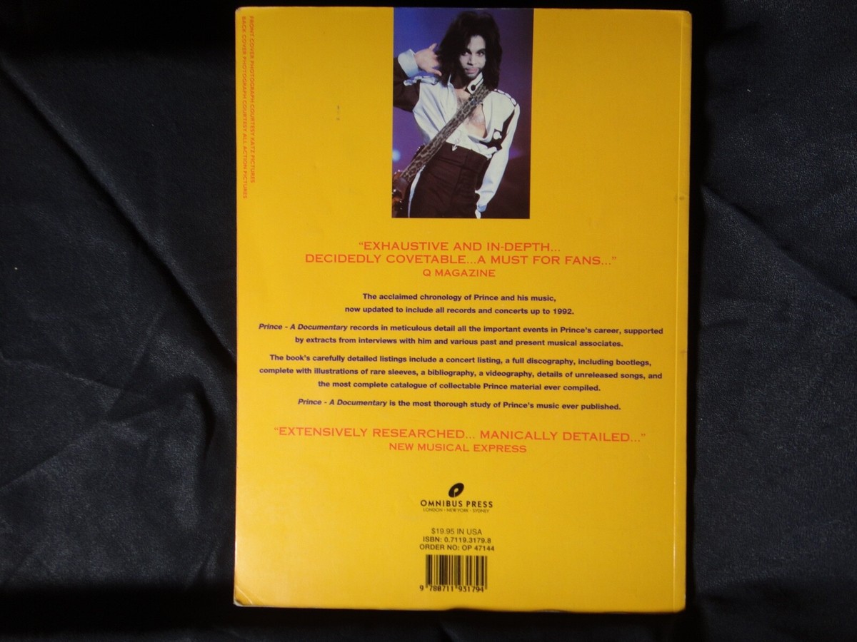 PRINCE - A Documentary by Per Nilsen Book Omnibus Press March 1996