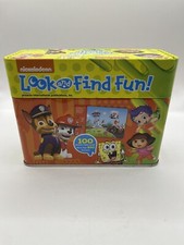 Nickelodeon Look and Find Fun Activity Tin Set Bubble Guppies Paw Patrol As New