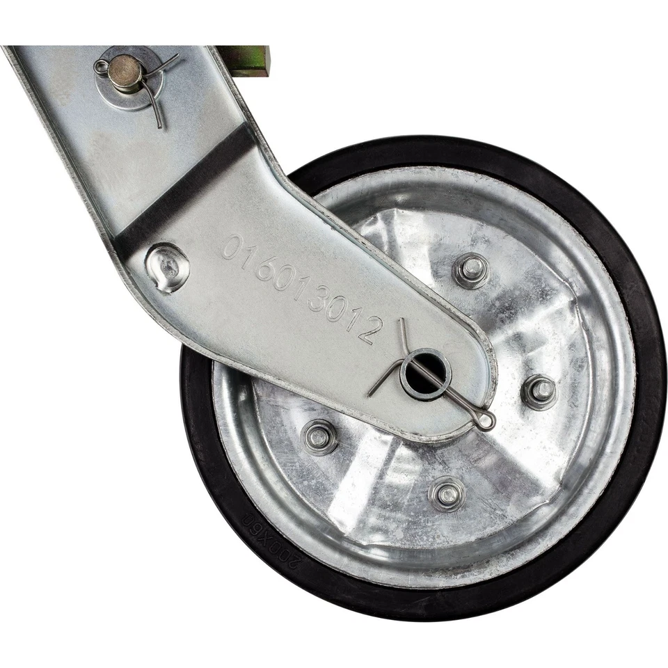 500kg Automatik Schwerlast Stützrad Ø 60mm 200x50 für PKW Anhänger und Trailer - Bild 4 von 4