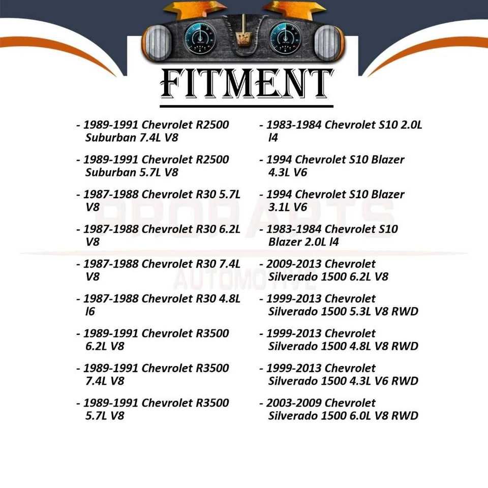 动力转向泵 1x 适用于雪佛兰 R20 5.0L 1987 雪佛兰 R20 5.7L 1987 - 1988 — 第 4/4 张图片
