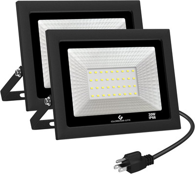 GLORIOUS-LITE LED Flood Lights Outdoor, 50W 5000LM outside LED Work Light with P