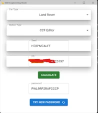 Jaguar, Land Rover JLR IDS / SDD (Coded Access) Password No limitations on used.