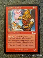 Viashino Heretic Urza's Legacy NM Red Uncommon MAGIC GATHERING CARD (DS3D1H2)