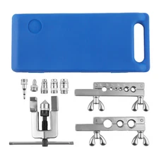 Professional Tube Flaring Tool Kit with Swaging Adapters 1/8 to 3/4 inch