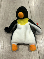 TY Beanie Baby Waddle the Penguin 1995 Original, Retired and Rare