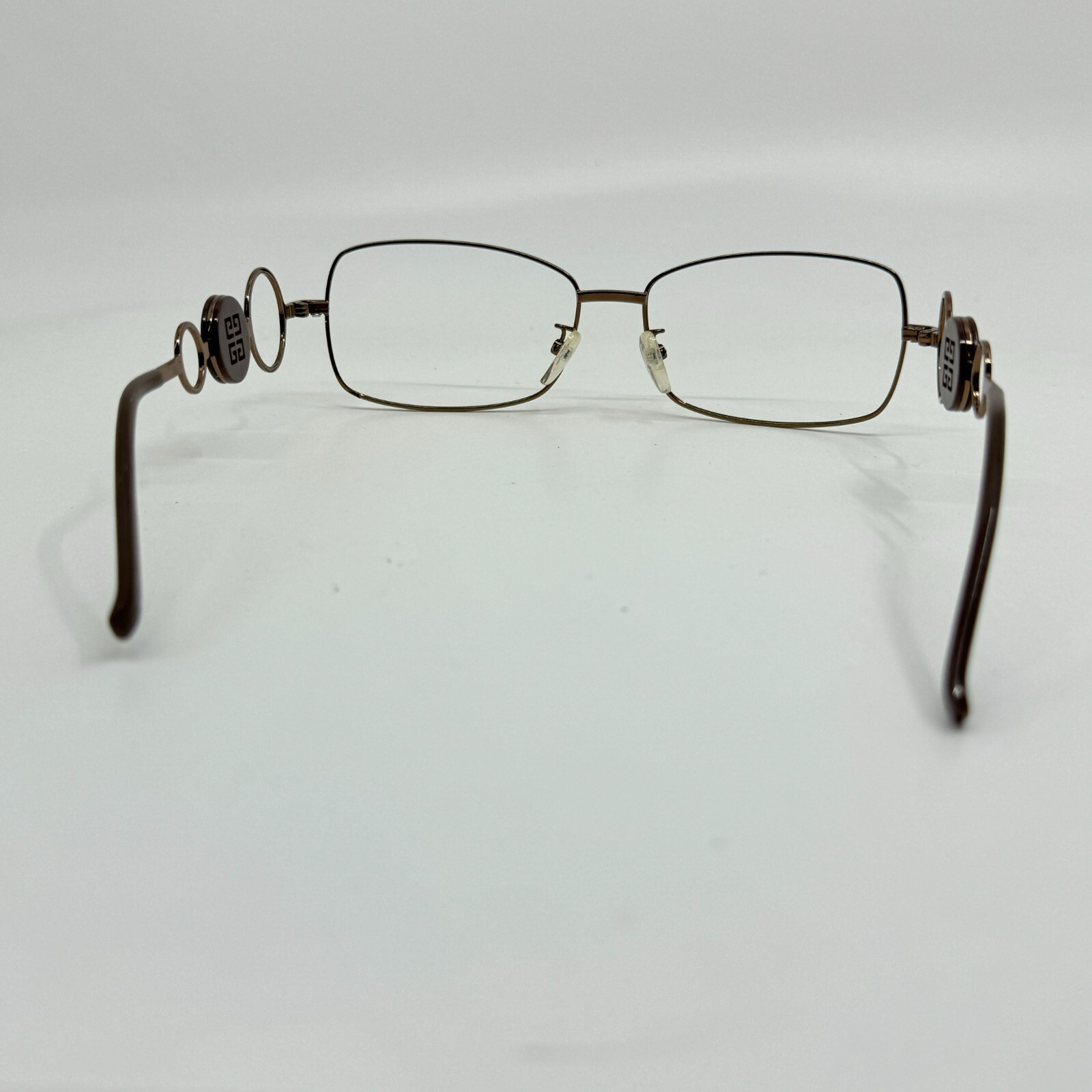 Givenchy SGV 210 Sunglasses Frames Only Gold Silv… - image 4