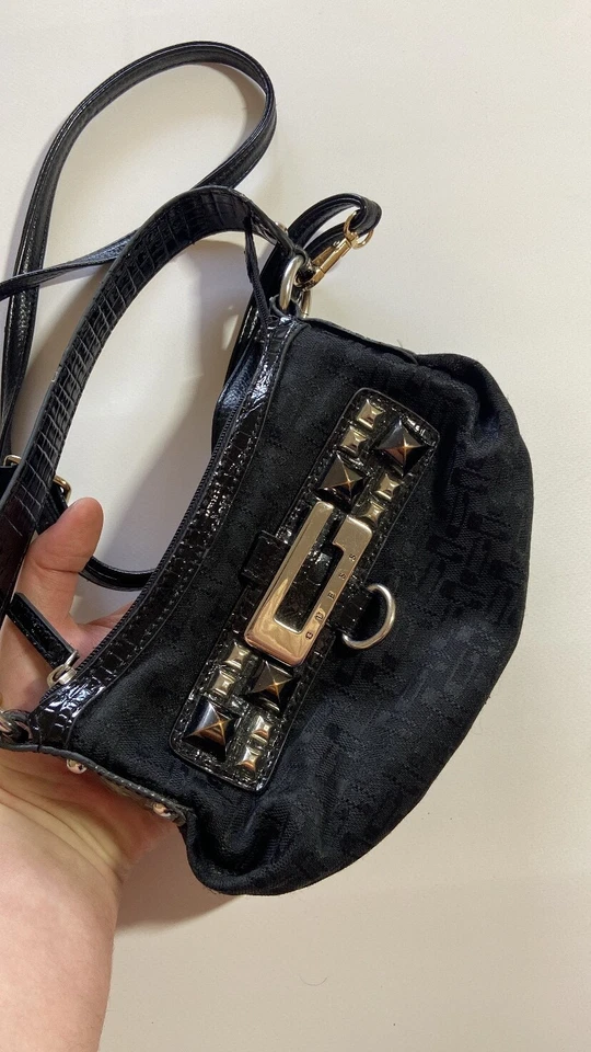 Mini bolso de mano vintage adivinar monograma logotipo grande Foto 2 de 4