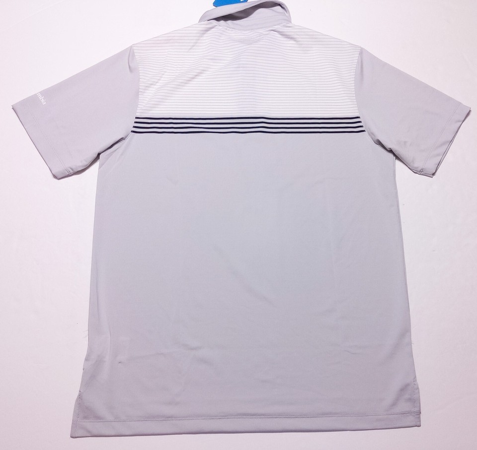 COLUMBIA Golf Omni-Wick Spring Forward Polo Shirt 23F43MP Gray Str ...