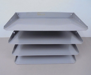 Horizontal File Organizer 4 Shelf  15" Wide x 8-1/2" Deep x 10" High